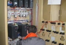 Установлка шкафа вытяжной вентиляции ШУВ цеха экстракции переработки сои для ЧАО "Протеин Продакшн"